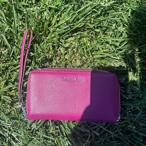 Burgundy, Maroon Micheal Kors wallet/wristlet